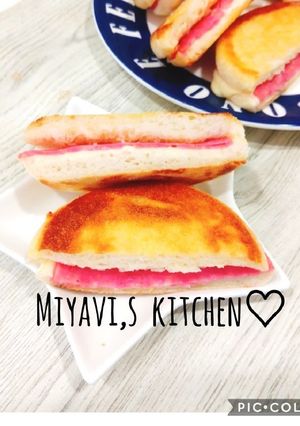 イングリッシュマフィンでホットサンド♡-レシピのメイン写真