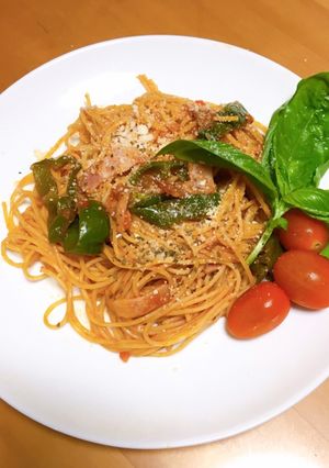 ナポリタンスパゲティー-レシピのメイン写真