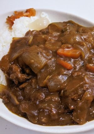 無水鍋でカレー：ピーマン＆キュウリ編-レシピのメイン写真