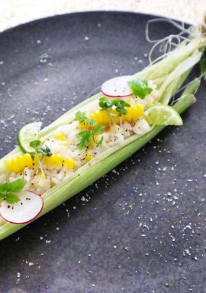 簡単フランス料理とうもろこしのリゾット-レシピのメイン写真