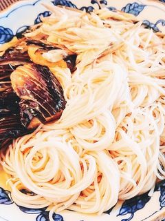 素揚げ茄子と茗荷のぶっかけ素麺-レシピのメイン写真