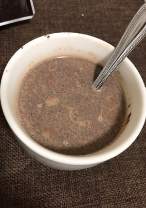 ズボラ向けレンチンホットチョコレート-レシピのメイン写真