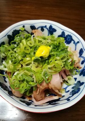市販の焼豚で葱ポン(酒のあて)-レシピのメイン写真