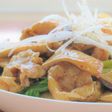 豚バラ肉とエリンギとチンゲン菜の中華炒め