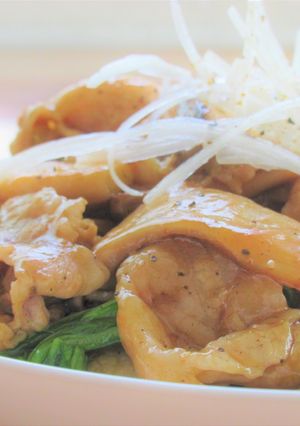 豚バラ肉とエリンギとチンゲン菜の中華炒め-レシピのメイン写真