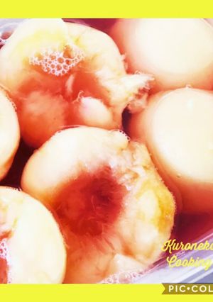 桃色　モモのシロップ漬け☆-レシピのメイン写真