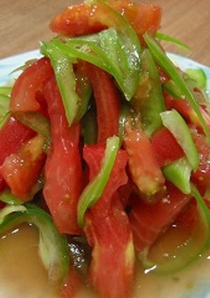 簡単！パプリカとトマトのマリネ-レシピのメイン写真