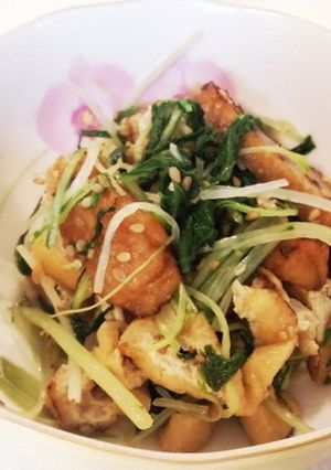 ☆簡単副菜!水菜と練物のお浸し☆-レシピのメイン写真