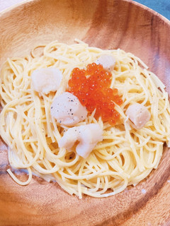 いくらとホタテの豆乳クリームパスタ☆-レシピのメイン写真
