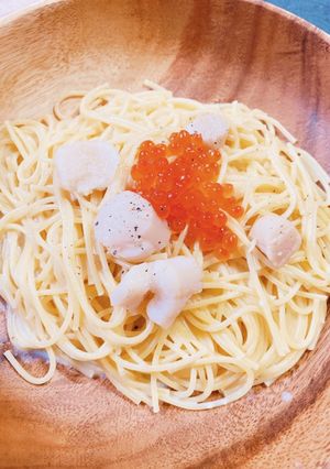 いくらとホタテの豆乳クリームパスタ☆-レシピのメイン写真