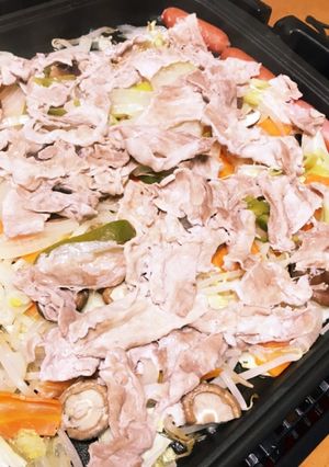 ホットプレートで蒸し野菜-レシピのメイン写真