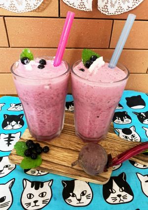 ビーツとブルベリーのバルサミコスムージー-レシピのメイン写真