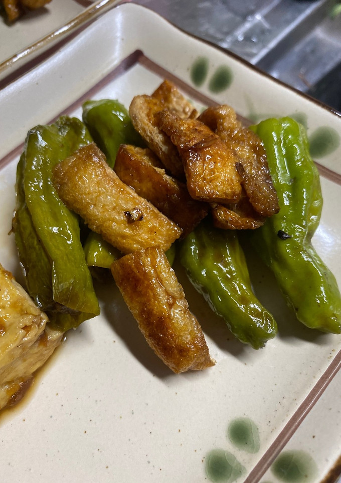 ししとうと油揚げのソース焼き-レシピのメイン写真