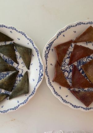 蓬と紫薩摩芋の生八ツ橋2種！餡にも拘って-レシピのメイン写真