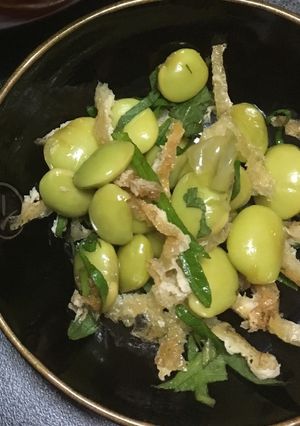 思いつき「枝豆とシソと油揚げ」-レシピのメイン写真