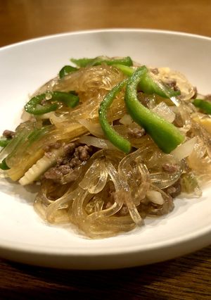 春雨の炒め物（チャプチェ）-レシピのメイン写真