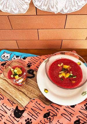 HPで簡単♪ビーツとトマトのガスパッチョ-レシピのメイン写真