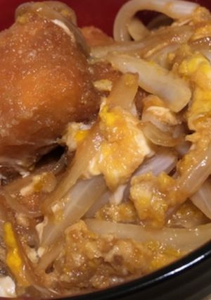 ひとくち白身フライ卵とじ丼-レシピのメイン写真
