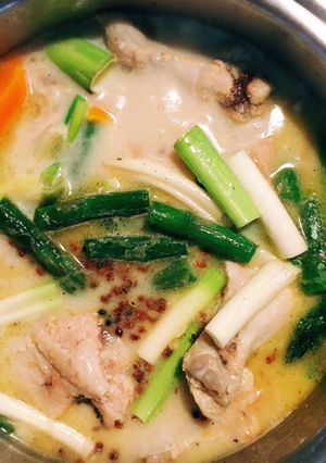 手羽元の豆乳花椒スープ-レシピのメイン写真