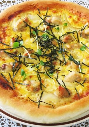 親子ピザ☆和風ピザ-レシピのメイン写真