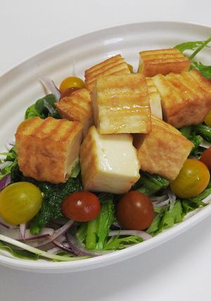 わさび菜の厚揚げのっけサラダ-レシピのメイン写真