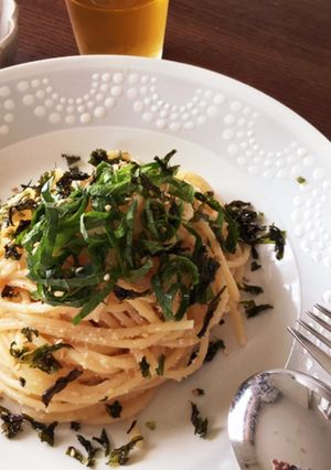 バターなし、ニンニク香る明太子パスタ-レシピのメイン写真