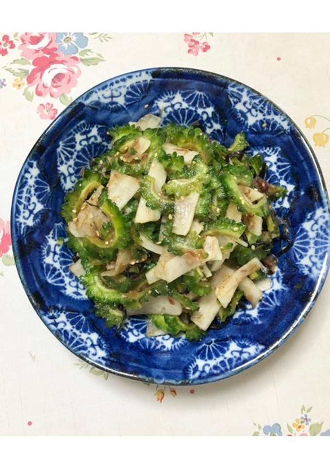 ゴーヤと大根の塩昆布和え-レシピのメイン写真