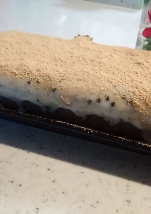 簡単♪黒ごまきな粉のアイスケーキ☆-レシピのメイン写真