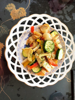 帆立、エビ、夏野菜の炒め物-レシピのメイン写真