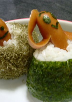 キャラ弁　ひょっこり顔出しおにぎり-レシピのメイン写真