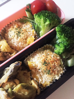 お弁当に!ポテサラリメイク♡カップ焼き-レシピのメイン写真