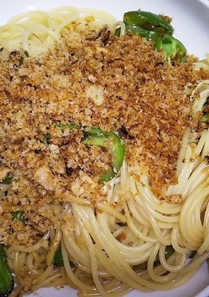パン粉と甘唐辛子のパスタ-レシピのメイン写真