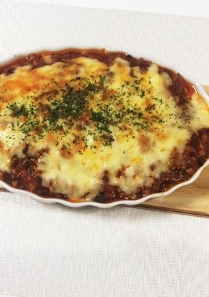 豆腐でヘルシー♪ミートグラタン♪-レシピのメイン写真