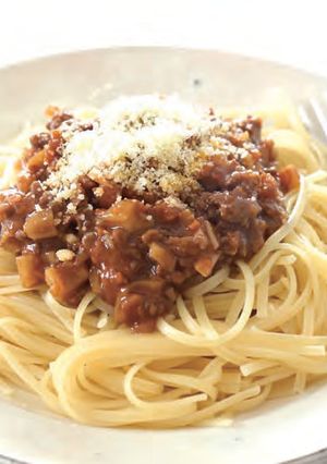 牛肉とれんこんのミートソース-レシピのメイン写真