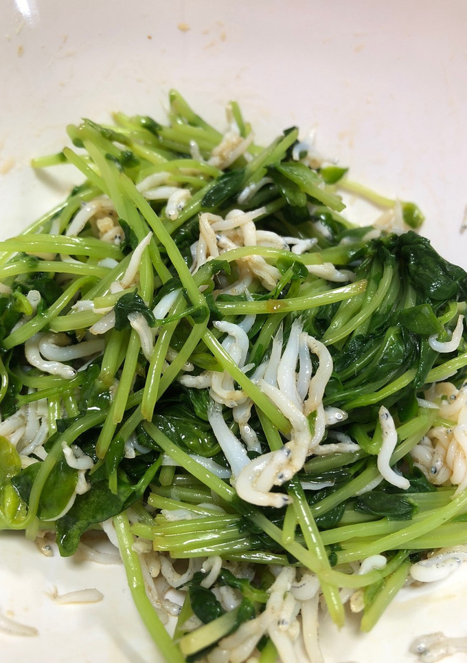 簡単！早い！豆苗としらすの和え物-レシピのメイン写真