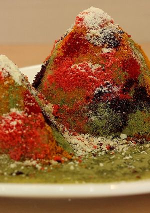 涸沢岳の紅葉仕立ての明太ポテト-レシピのメイン写真