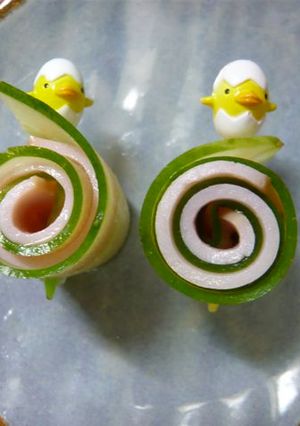 ☆お弁当に♪きゅうり＆ハムくるくる☆-レシピのメイン写真