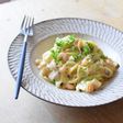 シーフードとキャベツの味噌クリームパスタ