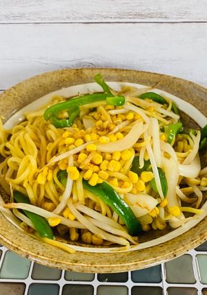 マズいとうもろこし救済!塩焼きそば-レシピのメイン写真