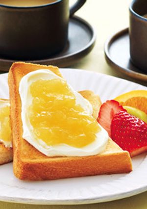 サワークリーム＆りんごジャムのトースト-レシピのメイン写真