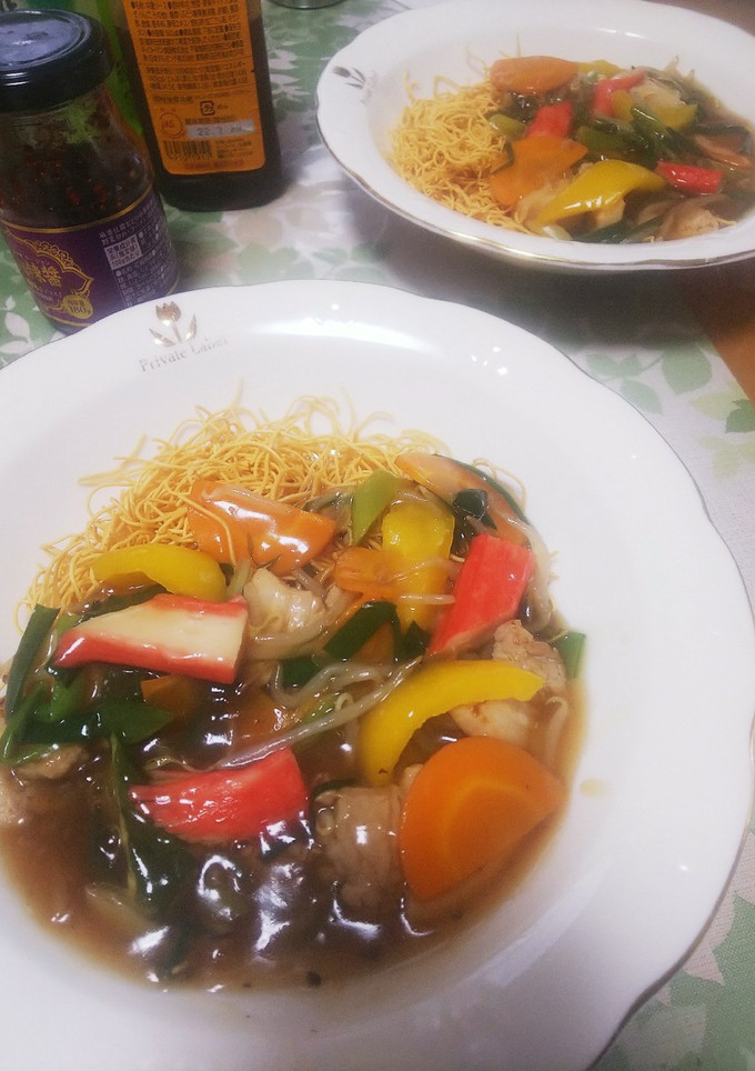 簡単、簡単、万歳→あんかけ皿うどん-レシピのメイン写真