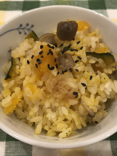 「きみまろ」カボチャの炊き込みご飯-レシピのメイン写真