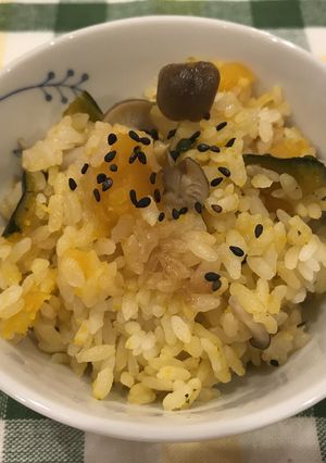 「きみまろ」カボチャの炊き込みご飯-レシピのメイン写真
