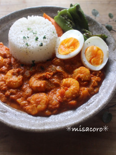 mトマト缶DE簡単えびカレー-レシピのメイン写真