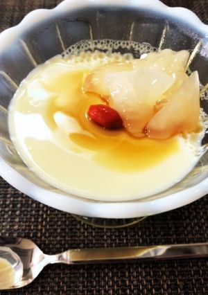 白きくらげのジンジャーシロップ漬け豆花-レシピのメイン写真