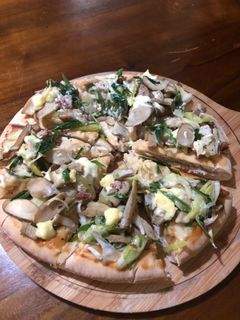 味噌マヨソースの和風ピザ-レシピのメイン写真
