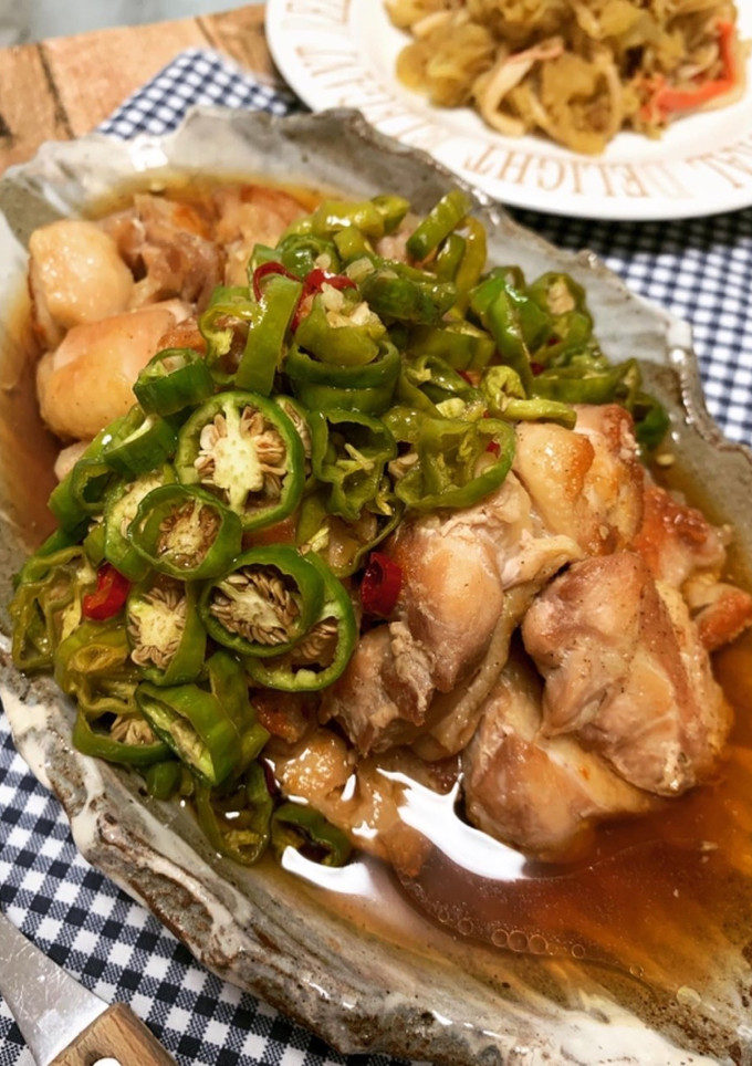鶏もも肉のさっぱりししとう南蛮-レシピのメイン写真