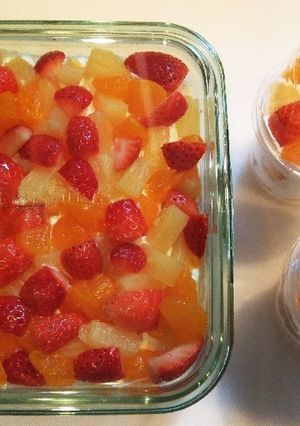 好きなフルーツで☆簡単スコップケーキ-レシピのメイン写真