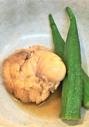 鯛肝・簡単煮【クエだしの素】：よか魚-レシピのメイン写真