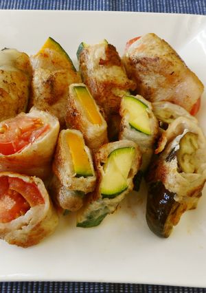 夏野菜のさっぱり肉巻き-レシピのメイン写真